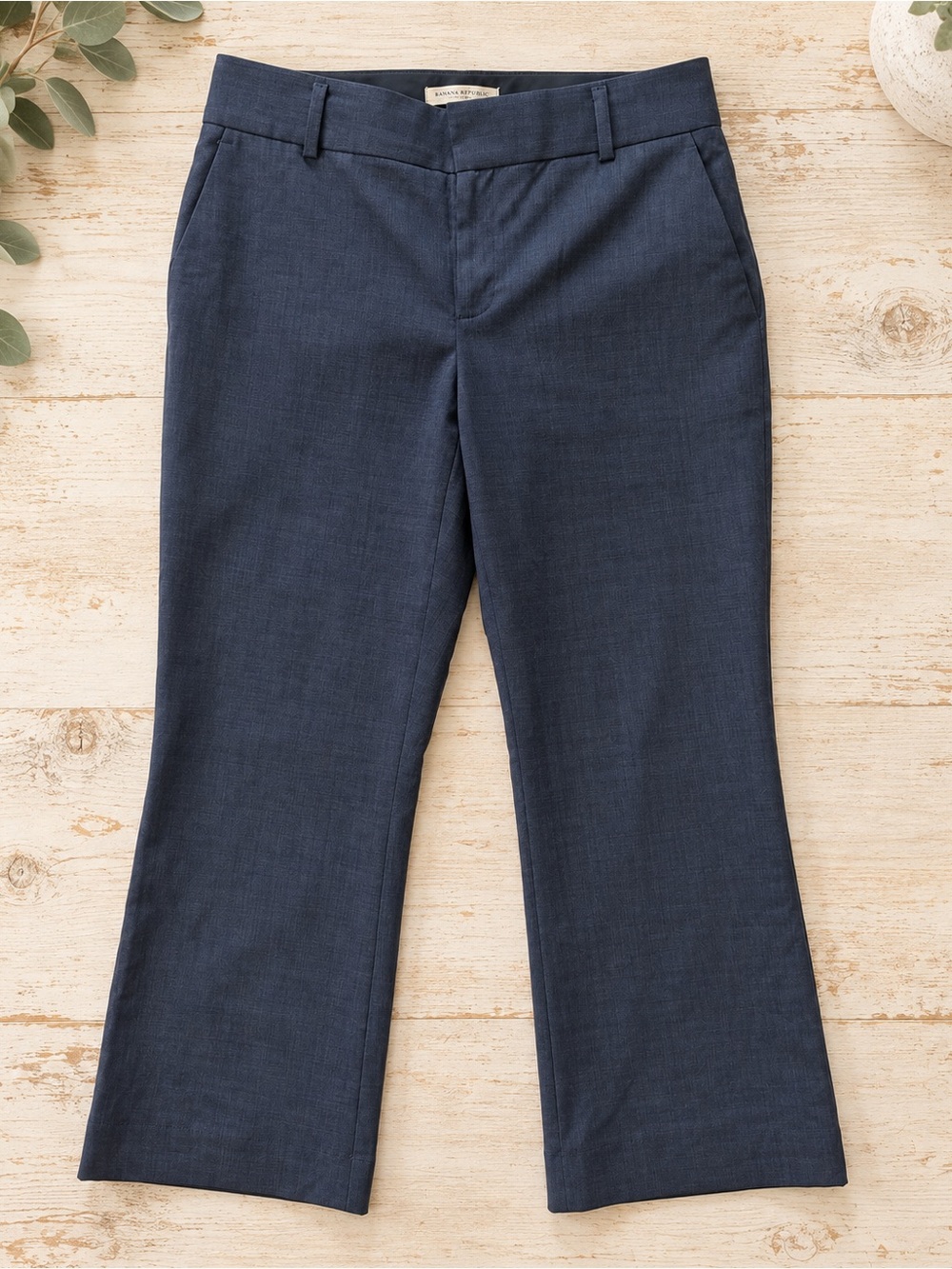 Banana Republic Martin Fit 95% Wool Fully Lined Trousers Size 4S